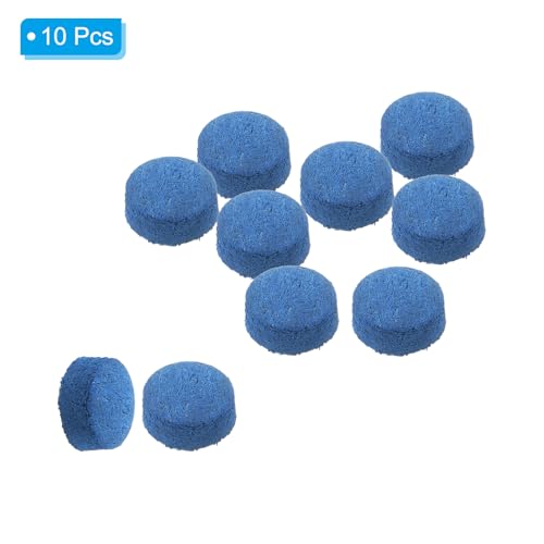 9mm Dia Pool Cue Tips, 10 Pack Pool Biljart Cue Tips Pool Stick Vervanging Tips Pool Stick Tips Snooker Cue Tips, Blauw 3