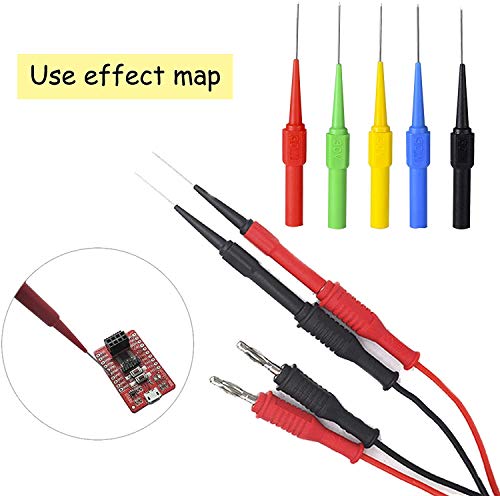 15 stuks testsonde, multimeter, afneembare sonde, multimeter, meetlood, sonde, isolatie Piercing, naald, banaanplug, kabel, sonde, voor digitale multimeter 5