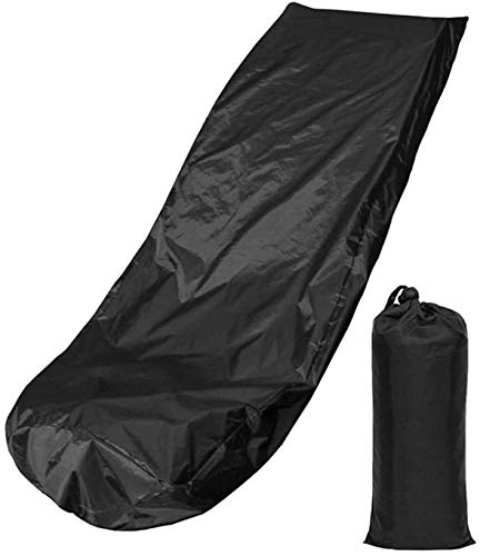 210D Silver Coated Waterproof Stof, Stofdicht, Push Lawn Mower Cover met Opbergzak (zwart)