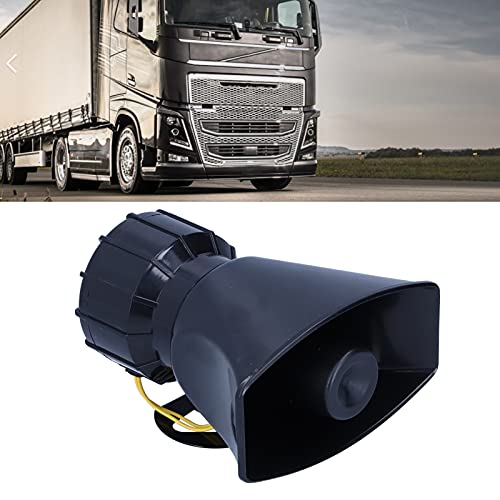 Car Alarm Horn, 12V 100W 125DB Car Horn Megaphone 5-Sound noodwaarschuwing Alarm brand sirene voor automotor 3