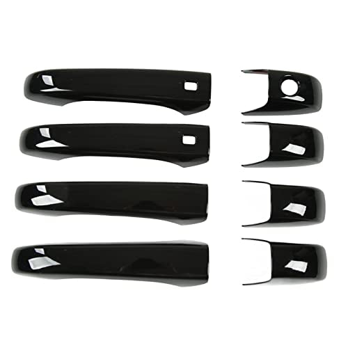 Buitendeur handvat Covers, Glossy Black Vervanging voor Grand Cherokee WK2 WL 2011-2022 Deurdeksel van de auto buitendeur