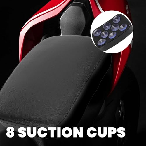 Faux Lederen Motorfiets Passagier Zetel Kussen 8 Zuig Cup Universele rijden Achterzitkussen Draagbare Passagier Kussen Past op de meeste motorfietsen