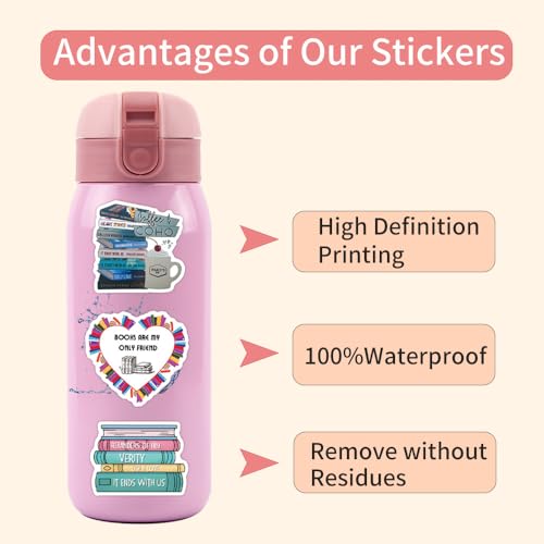 Colleen Hoover Sticker Set, 50 stuks, Waterdichte Vinyl Stickers voor Auto, Motorfiets, Fiets, Skateboard, Snowboard, Bagage, Laptop, Koffer, Helm, Motorfiets, Computer 4