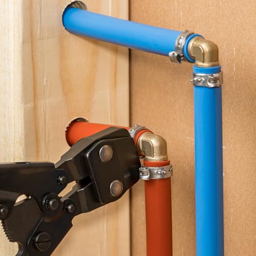 60 st 3-5 mm Dubbele oor slang klem, gegalvaniseerd staal O-Clip Crimp Rings voor brandstof Benzine buis buis passen Joints, zilveren kleur 5