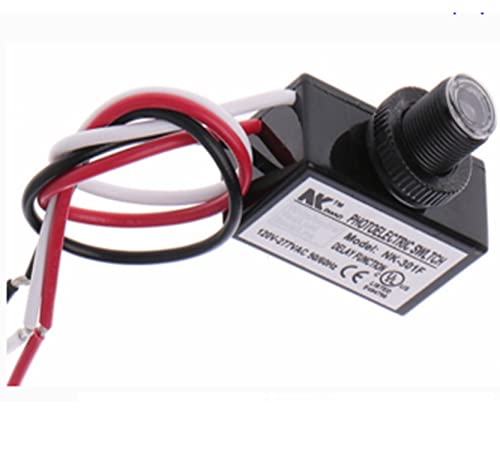 AC 120-277V Optische Schakelaar Dusk naar Dawn Knop Inbouw Photo Control Eye Switch Light Photocell Sensor-NK-301F 3