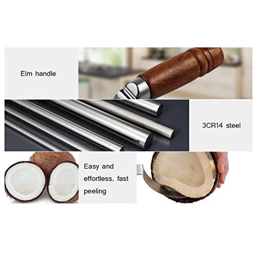 Weesey Roestvrij staal Kokosnoot Opener mes Shell Opener Fruit Plantaardige Vlees Extractor Keuken Gereedschap 4