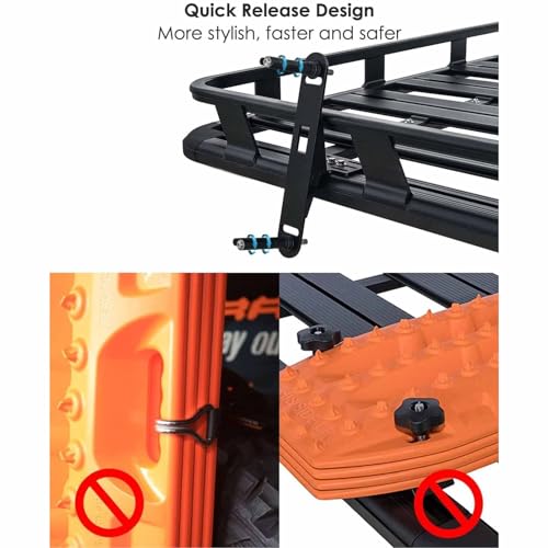 4 Stukbevestiging Pinset voor MaxTrax MKII Recovery Traction Board, Roestvrij stalen vergrendelbare Montage Pin Set voor SUV's, vrachtwagens, off-road voertuigen 5