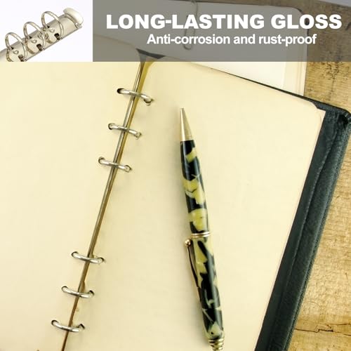 A5 Ring Binder Mechanismen, 3 Set 6 hole vervanging Kit voor Binder Planner Binder Accessoires Home Classroom Office Gold Color 5