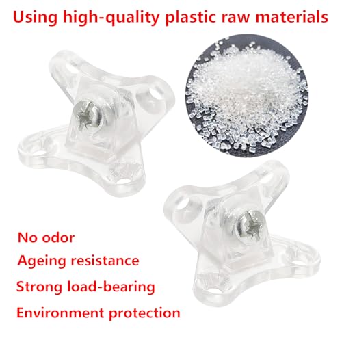 Verpakking van 4 verwijderbare hoekhouders, Meubilair Montage Hackets, Butterfly Corner Connector, Montage Hackets met Schroeven voor schuren, Kasten 4