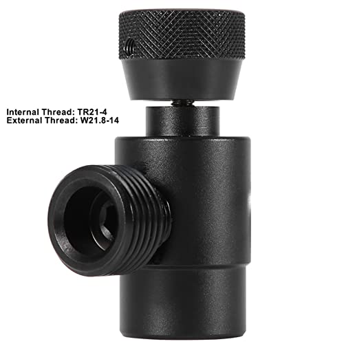 CO2 Vultankcilinder Refill Adapter Connector Kit voor SodaStream(#black)