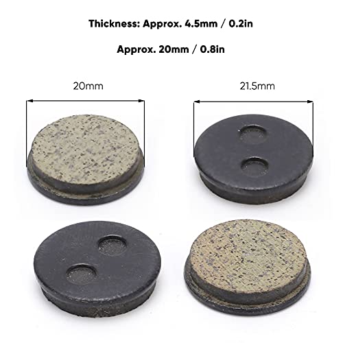 Ronde rempads Elektrische fiets schijf rempads 4 paar Bb5 M446 Mountain elektrische fiets Ketone Resin Semimetal Olieschijf Remkussen Sory