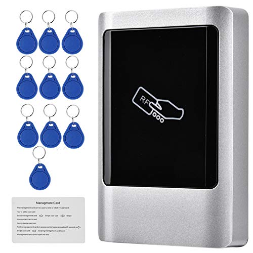 Access Control Card Reader, RFID Reader Access Control voor externe deuren Smartcard IP65 Waterdichte Metalen Access Controller met Touch Screen Ondersteuning voor 1000 gebruikers(ID) 4