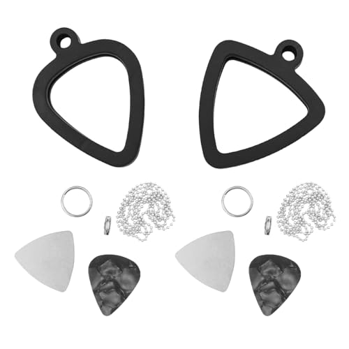 Sea 2 Set Pick Case Guitar Pick Chain met Cool Picks voor elektrische gitaar Bas Ukulele gitaristen Plectrum Storage
