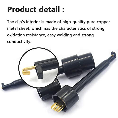 30st multimeter testhaken clip, accessoires multimeter sonde grabber test kleurrijk voor het testen van elektronische componenten 4