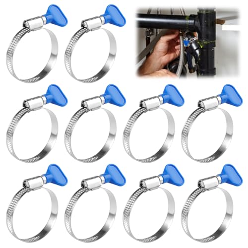 Universele asmanchetten, 10 stuks, robuuste roestvrijstalen CV-slangklimmen, verstelbare klamklam, asmanchet voor de meeste mensen