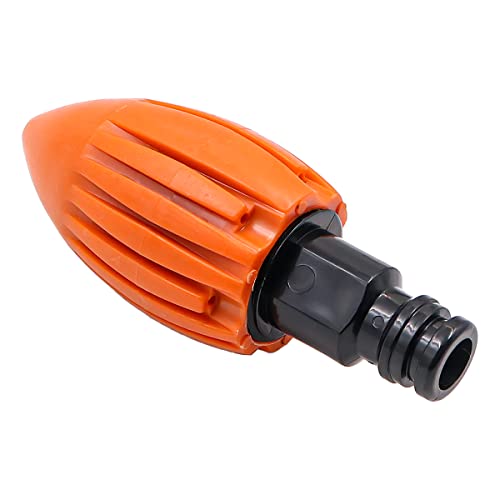 Sea Riower Cleaning Nozzle, The Water Rocket Riool Druk Wasmachine Nozzle, Quick Release Drain Cleaning Water Nozzle, Past Tuinslang (Orange)
