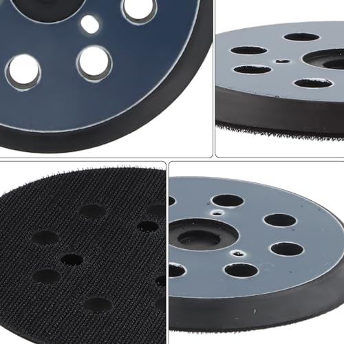 Verpakking van 2 8 Hole Sanding Pads Vervanging Support Platen Velcro Disc Zelfklevende 125mm Vervangingspads voor Willekeurige Orbital Sanders Vervanging Sand Pad voor Makita Vervangingsschijfjes 4