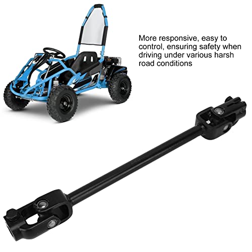 Stuurkolom Axle, Steering Knokkel Shaft 30T Steering Shaft Koppeling 375mm Staallegering voor 110 125 150CC DIY Ga Kart Quad ATV 5