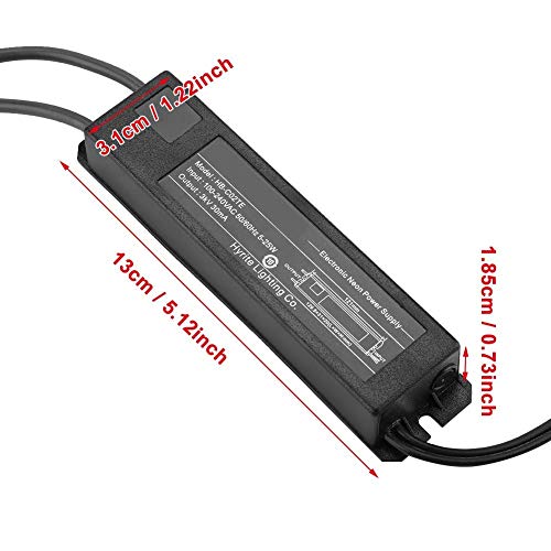 3KV Black HB - C02TE Neon Light Sign Electronic Transformer Power Supply 30mA 5-25W 4