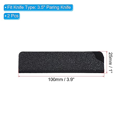 ABS mes beschermhoes voor 3,5 inch plantaardige mes 2 st messen rand bescherming mes bescherming universele mes schede voor thuis keuken zwart