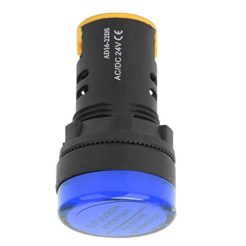 LED Power Indicator Light, 10st Berm LED Power Indicator Licht Semiconductor Energy Saving Lamp φ22mm 24V AD16-22D/S(Blauw) 4
