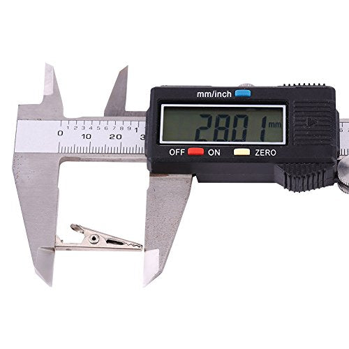 20st Crocodile elektrische klem, Alligator klemklemmen 28mm Testsonde Metel met beschermende isolatiehoes 5