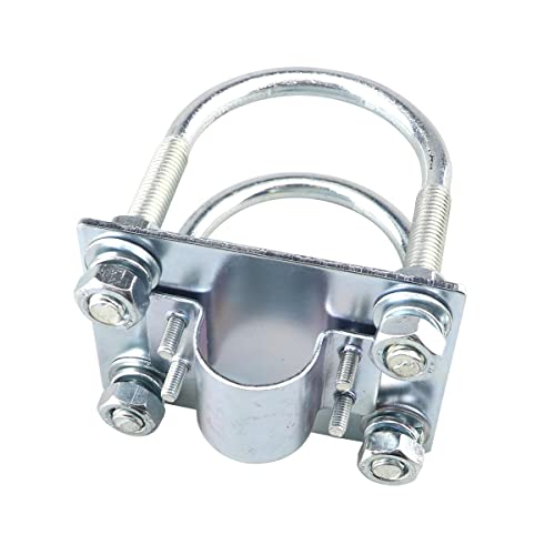 Zee Outdoor Dubbele U-Bolts Antenna Mast Klem met een buiten Antenna Vaste Bracket Pool Mount U-Bolt Klem voor Fiber Optic Antenna 4