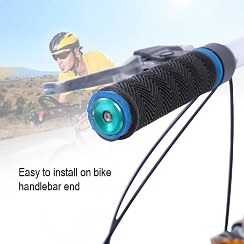 Fietsgreep End Plugs Bar 1 Pair Road ycle Fietsen aluminium handgreep handgreep Bar End vervanging voor de meeste fiets, mountainbike, wegfiets, BMX (blauw)