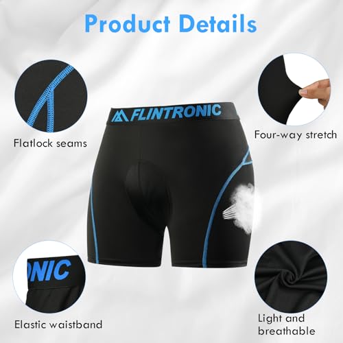 Fietsbroek voor heren 4D gewatteerde fietsondergoed MTB Shorts Padded 3