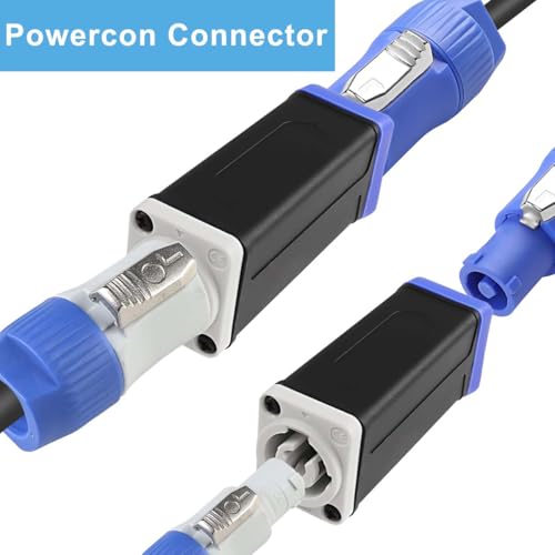 Powercon naar Powercon connector voor Powercon, ingangsconnector voor Powercon Male naar Powercon Vrouwelijke Output Connector, voor Speaker Extension Cable voor Powercon 4