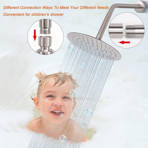 4" Ronde Roestvrij stalen douche uitbreiding Buis, met Chrome Plated Extension Pipe, Badkamer accessoire 5