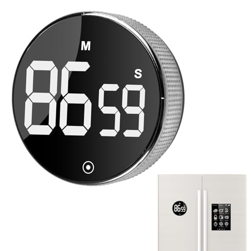 Magnetische Keukentimer, LED-display, Countdown Timer, Verstelbaar Volume, Digitale Egg Timer voor Keuken, Baken, Koken, Fitness, Yoga, Learning, Meetings