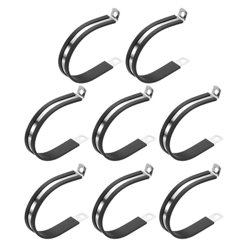 2-1/2 inch kabelklem, 8st 362 roestvrij staal rubber gevoerde geïsoleerde buis metalen klem voor buis buis slang kabelkabel installatie