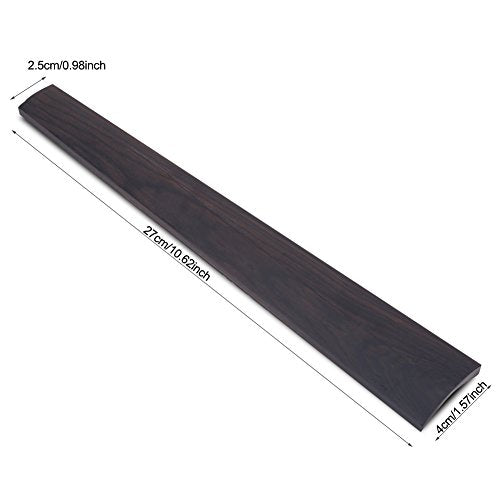 Viool Fingerboard, Ebony Wood Fingerboard Viool Instrument Accessoire voor 4/4 Violen 4
