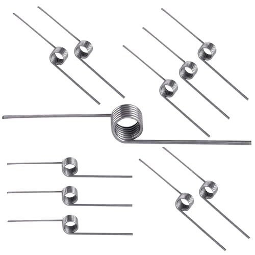 10 st V-vormige torsieveren, roestvrijstalen veer, draad diameter 0,7, 6 omwentelingen, 180°, voor reparatie project