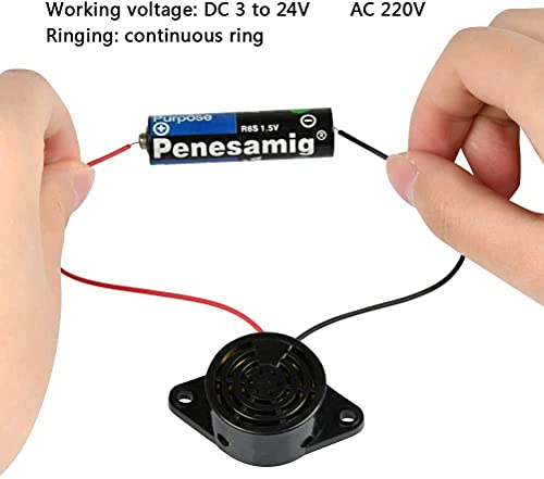 15Scs 12V Elektronische Buzer Alarm Sounder Continu Buzer Alarm 95dB High Decibel DC 3-24V 4