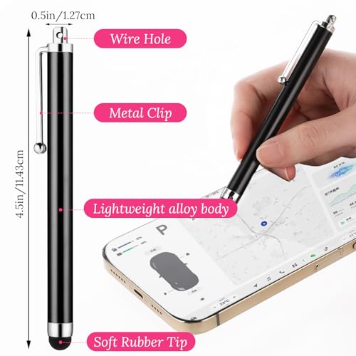 Stylus Pennen voor Touch Screens, 10 stuks Universal Stylus Pen, Zeer gevoelige Stylus Pen Mobiel Tabletpen voor smartphones Tabletten Compatibel (A)
