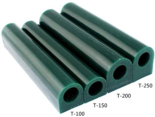 Sieraden Ring Tool Groen Carving Wax Tube, Solid Carving Wax Tube Rond Was Buis met gecentreerde gat, Carving Wax Ring Tube voor het maken van ringen Carving Was Casting Large Flat 4