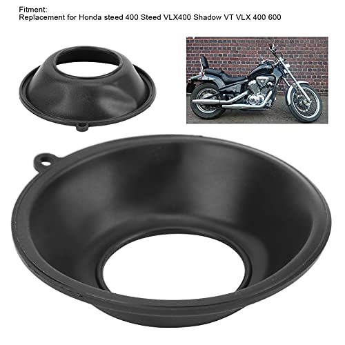 Carburator Vacuum Membrane, Carburator Vacuum Membrane Rubber Carb Vacuum Membrane Vervanging voor Steed 400 Steed VLX400 Shadow VT VLX 400 600 3