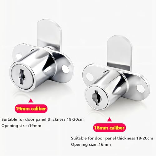 1 Stuks Kabinet Lock Letter Box Lock Single Deur Lade Locks met verschillende sleutels, kabinet slot voor meubels, diameter 19 mm 4