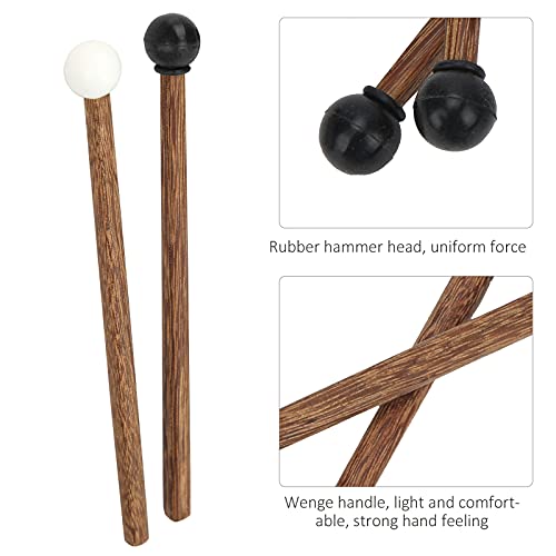 Vilthamers voor stalen tong, 4st Staaltongen Drum Mallet Kinderen Rubber Drumstick Percussie Instrument Delen 16.5cm 3
