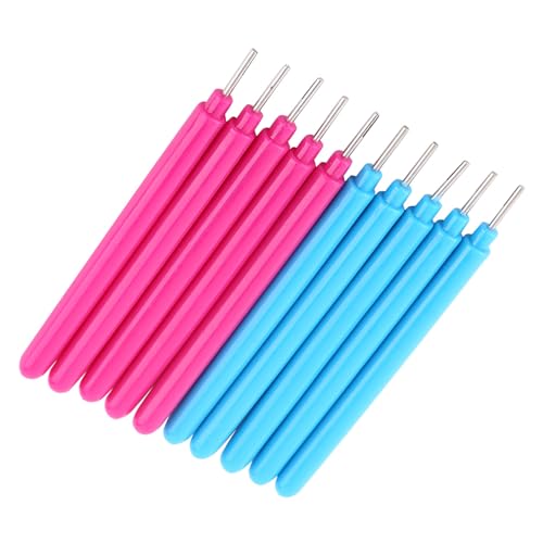 Quilling Strips Slotted Tool, 10 stuks Pape Rcarft Plastic Snijpen Papier Quilling Tools DIY Craft Curling Pen