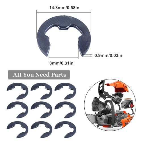 10X Clutch Drum E-Clip voor Stihl 026 MS260 024 MS240 MS250 MS440 MS460 MS660