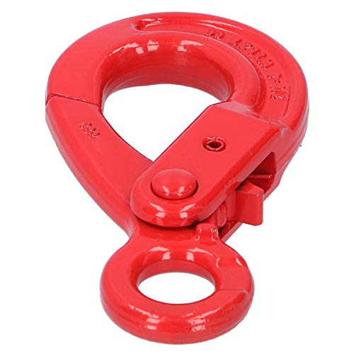 Slip Hook Safety Lock Legering Staal Oogtype Self Locking Rotatie Hoist Pull Hooks G80 2T voor Fabriek liften Port Transport Bouwtechniek 5