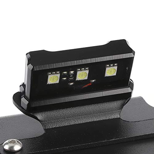 Motorfiets License Plate Bracket, voor KAWASAKI Z800 2013-2018 3mm Aluminium Plate CNC die Laser machinaal bewerken Geanodiseerde Oppervlakte Beschermende Layer Licentieplaathouder W/LED Wit licht 3