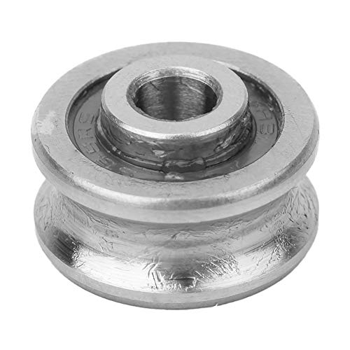 10 stuks U-groove SG15 Track U Groove Pulley Guide Bearing, 5 X 17 X 8 mm U Groove Wheel Roller Bearing voor Computer Borduren Machine [Single Row Roller] (enkele rij bal) 3