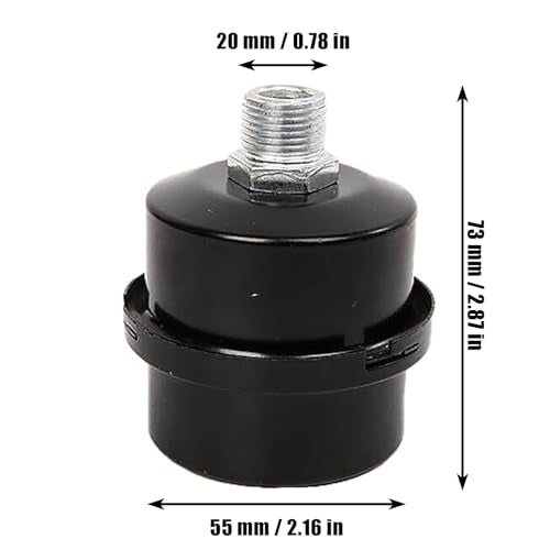 4Pcs Compressor Air Filter, 20MM Air Compressor Filter, Threaded Air Compressor Filter, Geschikt voor Olievrije luchtcompressoren, Generatoren