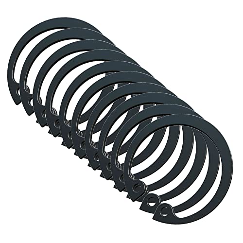 17mm Remaining Ring, Interne C Clips, Heavy Duty Remaining Rings, Carbon Steel Remaining Ringen met Zwarte Fosfaat Finish, DIN 472 Rotor Clamp houder met Grab Holes (Pack van 10) 3