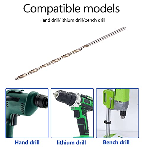 Walfrontspiraalboor, extra draaiboor, lengte 160 mm, boorgereedschap voor hout (4 mm) 5