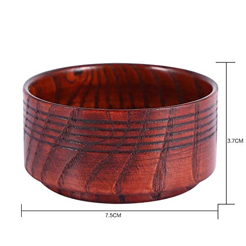 Scheerschaal, houten zeepbeker natuurlijke beker gereedschap voor ronde mannen scheerscheer schoon schuim 3